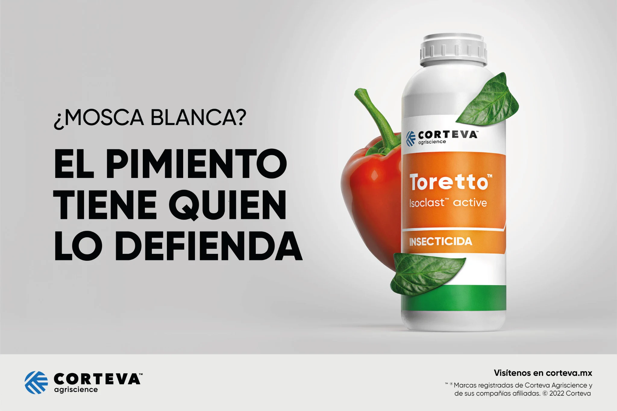 Key visual de Toretto para el cultivo de pimiento.