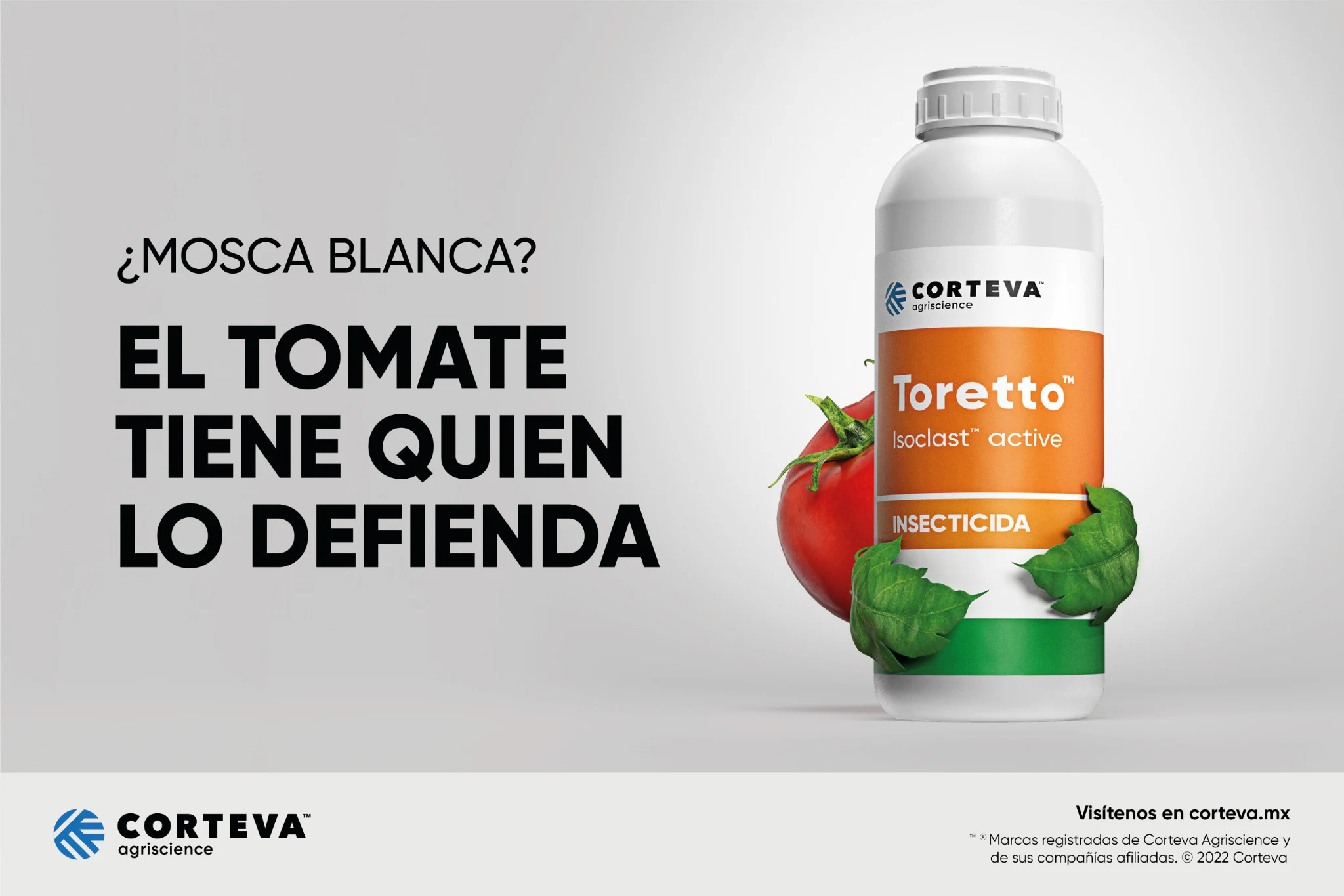 Key visual de Toretto para el cultivo de tomate.