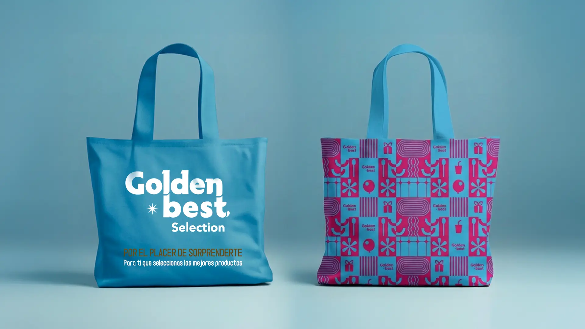 Propuesta inicial de bolsas tote de Golden Best Selection.