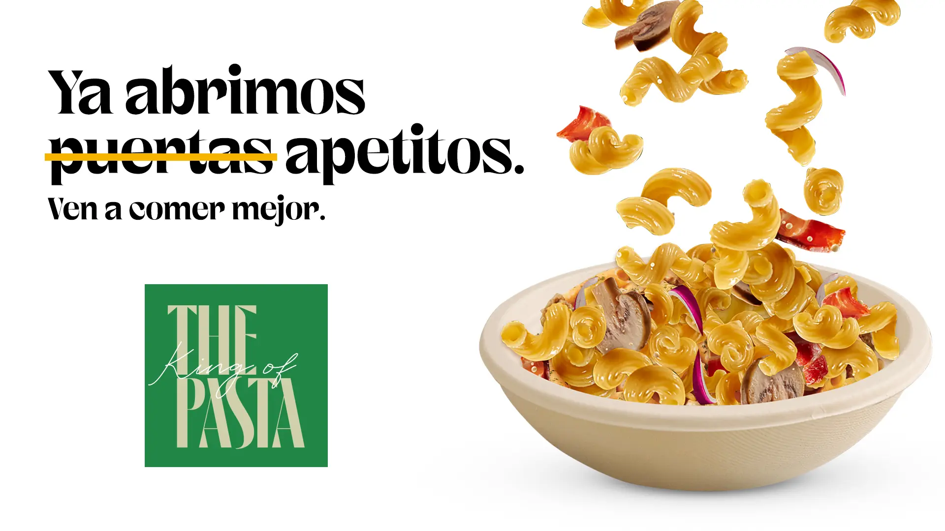 Key visual The King of Pasta · Abrimos apetitos