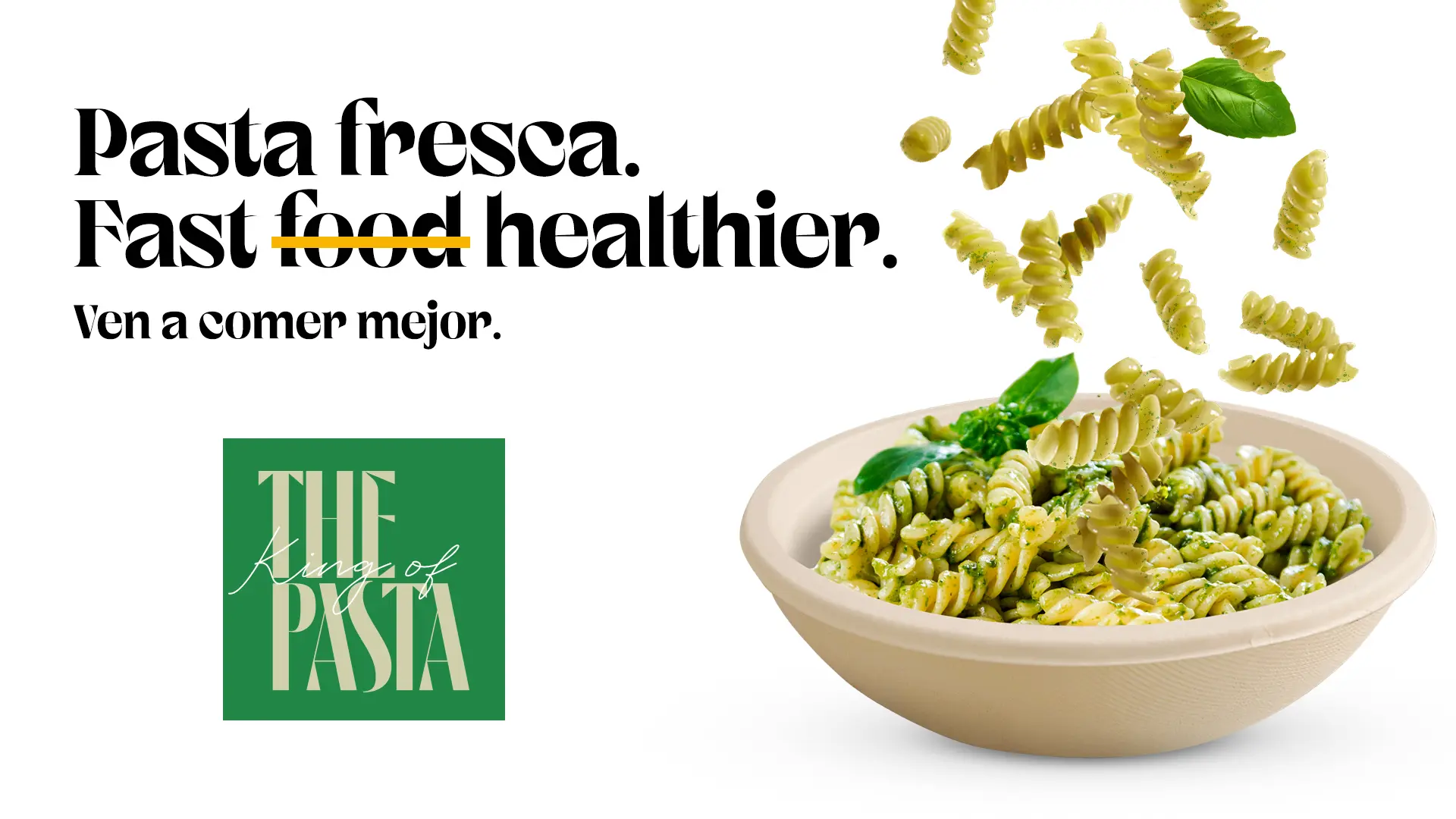 Key visual The King of Pasta · Fast Healthier