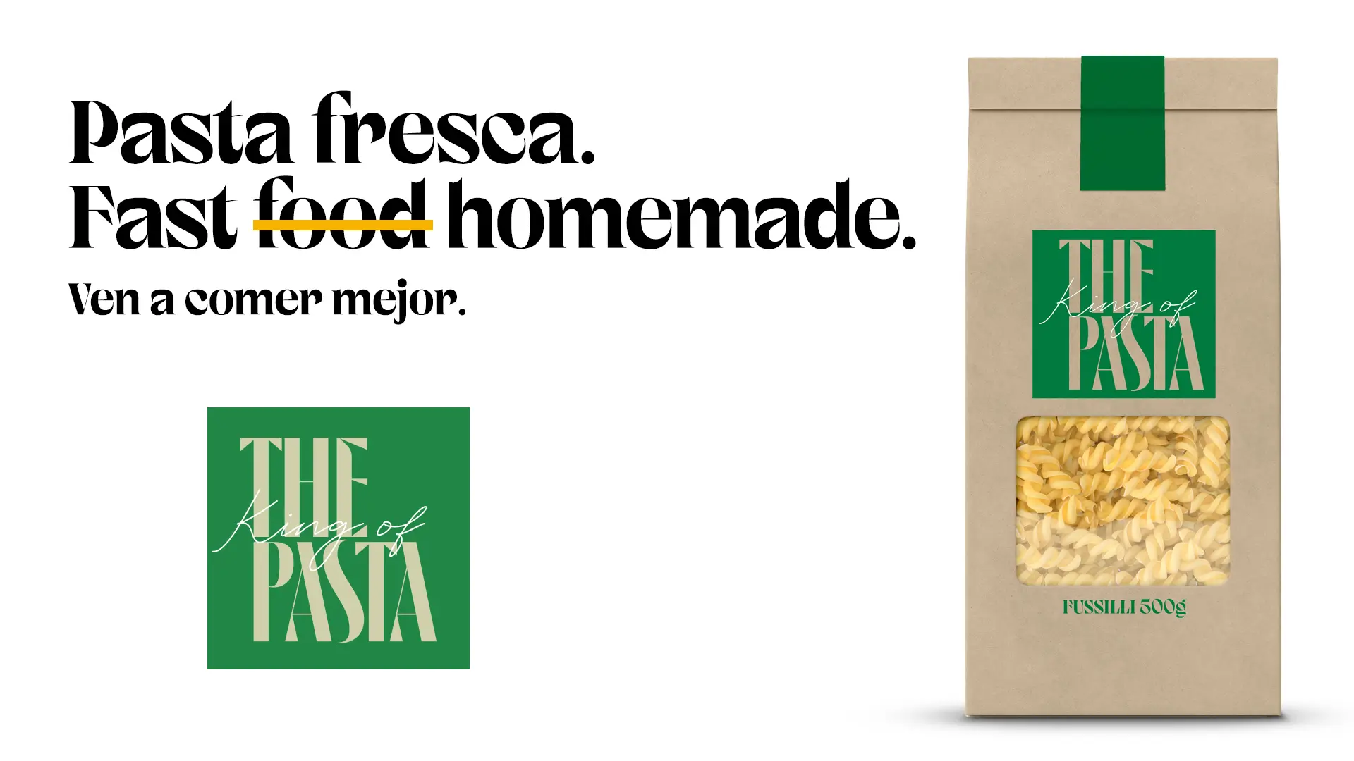 Key visual The King of Pasta · Fast Homemade